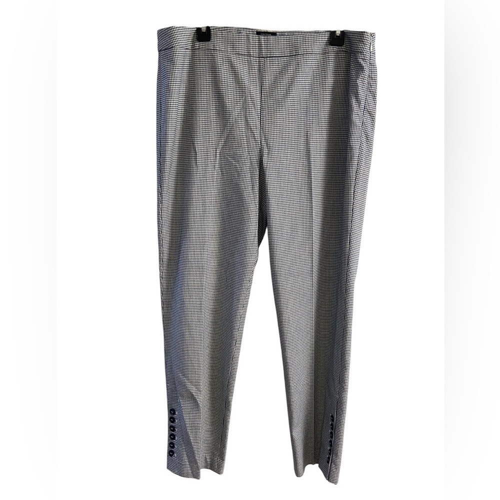 Talbots Chatham ankle pants houndstooth skinny Sz 14 NWT